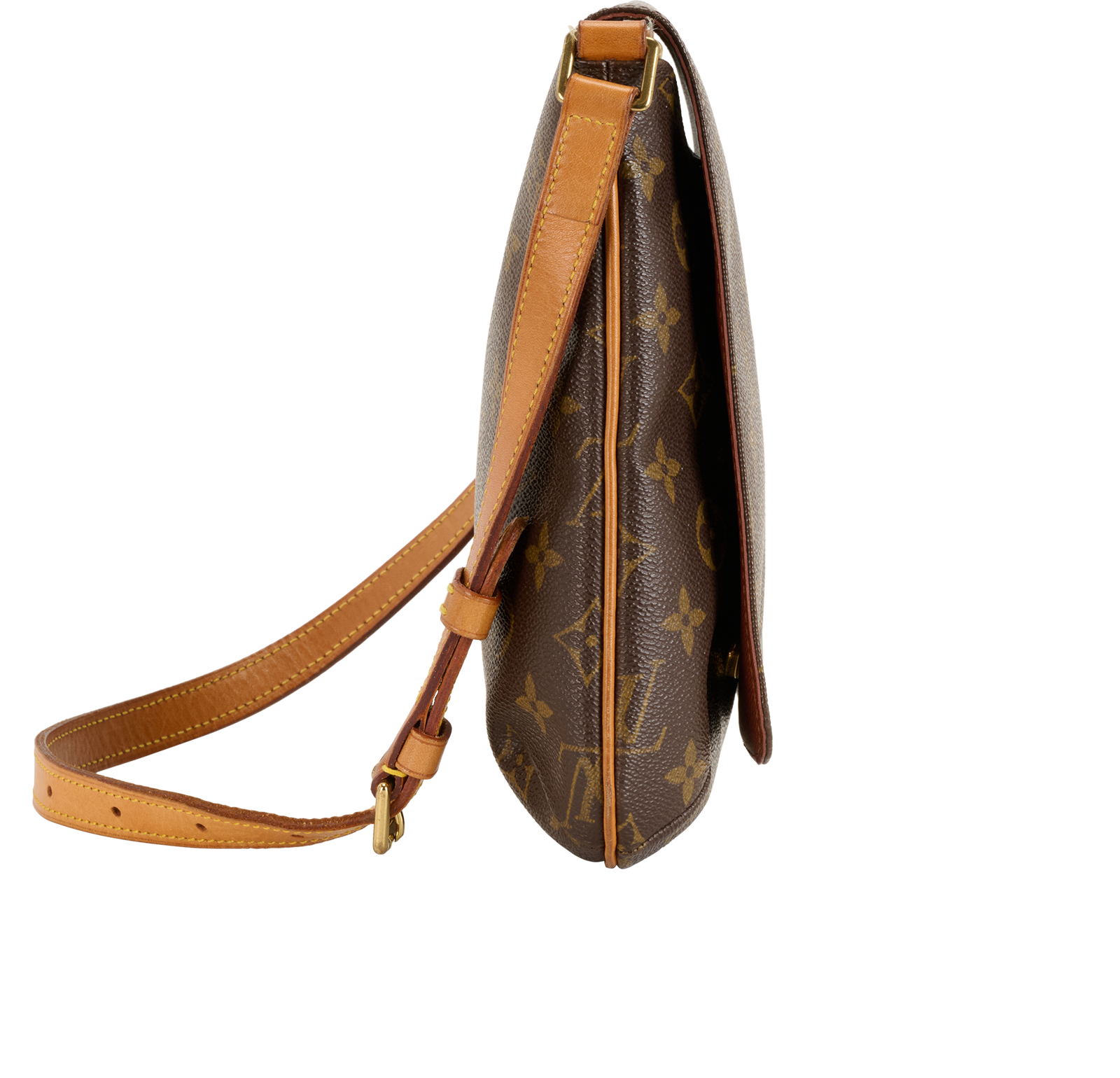 Musette Salsa, &pound;695, Handbags, Brown, Canvas, Side view
